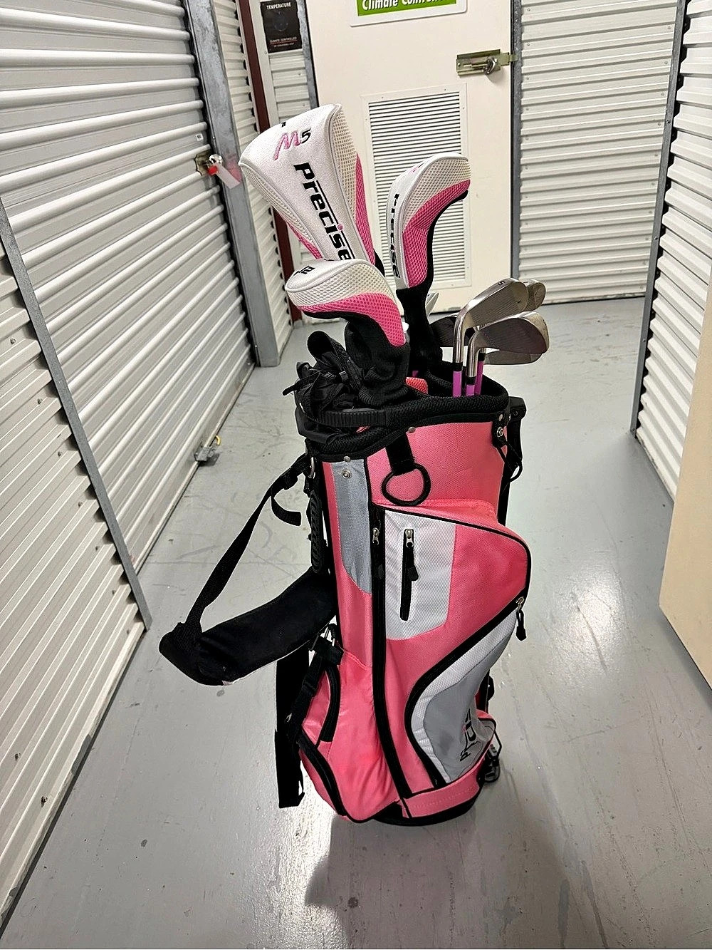 Precise M5 Women's Complete Golf Club Set Pink & Black Golf Bag Set